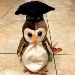 TY 1998 “Wise” Beanie Baby w/Errors